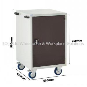 Euroslide Storage Cabinet Mobile 1 Door Cupboard